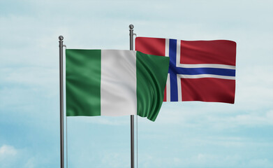 Norway and Nigeria flag