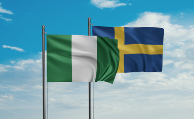 Sweden and Nigeria flag