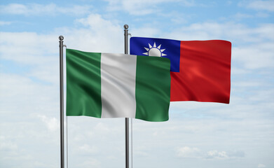 Taiwan and Nigeria flag