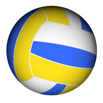 Volleyball 3D Icon Clipart Cartoon