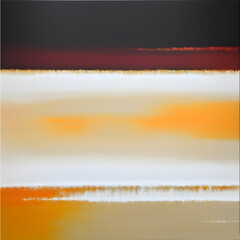 Dark abstract painting of a horizon in oil painting stroke