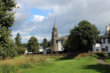 Fototapeta na wymiar Eaglesham Parish Church, Renfrewshire.
