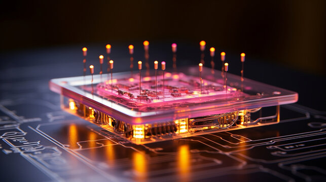 Organ-on-a-Chip: A miniature lab-grown organ model on a chip, highlighting advancements in studying diseases and testing drugs without human subjects 