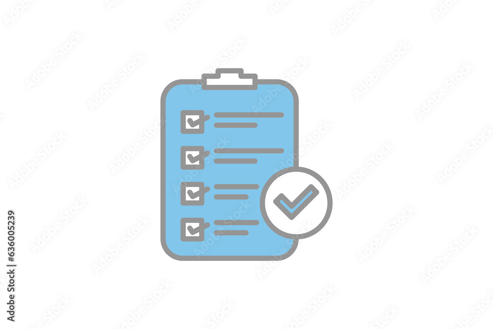Poster approved document icon. icon related to assessment. suitable for web site design, app, user interfac