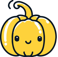 Kawaii Pumpkin II Yellow Pumpkin with Smiley Face II
Cartoon Pumpkin 