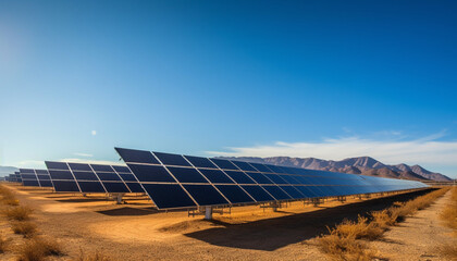 Solar Elegance: Harnessing the Power of the Sun with Solar Panels (Generative AI)