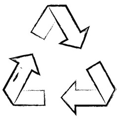 Hand drawn Recycle icon