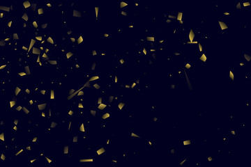 Abstract golden confetti. Decorative element. Luxury background for your design.