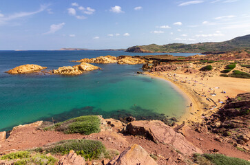 Pregonda beach in the north of Menorca (Spain)