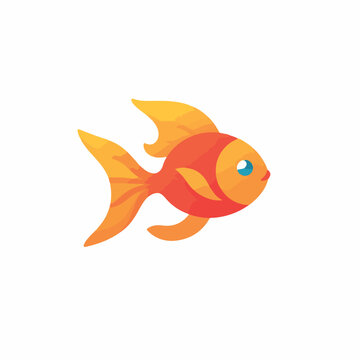 recommend clip art: Goldfish in cartoon, doodle style. 2d vector illustration in logo, icon style. 