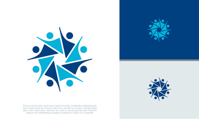 Human Resources Consulting Company, Global Community Logo.	