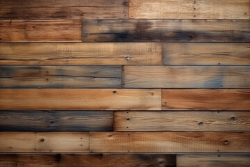 Naklejka premium Texture of Raw Plank Wall, woood. Generative Ai, Ai.