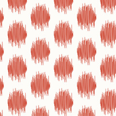 Ethnic ikat handicraft pattern abstract vector.