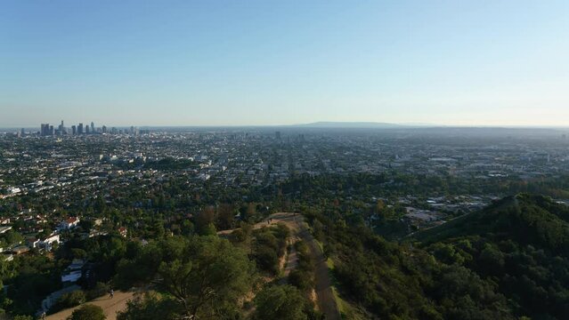 Los Angeles Panorama Cityscape 24ｍｍ from Griffith Park Time Lapse California USA