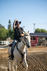 Man Riding Horse