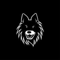 Naklejka premium Dog | Minimalist and Simple Silhouette - Vector illustration