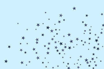 Star confetti. Abstract casual confetti background. Bright design pattern.