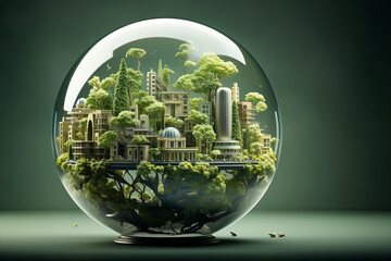 City under bell