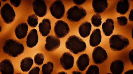 Fototapeta na wymiar Seamless pattern of animal footprints. silhouette concept