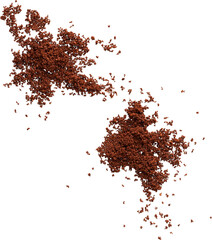 isolated ground coffee