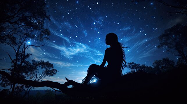 In the open air Meshchera. silhouette concept