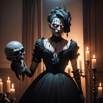 Boneco Macabro Pesadelo Sombras