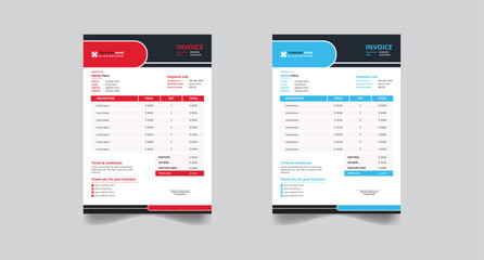 minimal invoice design template