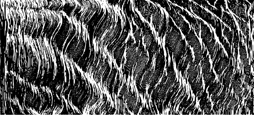 Poster monochrome texture composed of irregular graphic elements. distressed uneven grunge background. abst