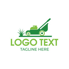 lawn mower logo design