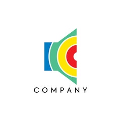 Marketing logo design, speaker logo, colorful logo, entertainment, political logo, announcement, social logo. eps