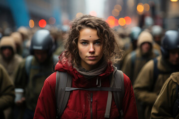 Fototapeta premium Social Media and Political Movements. Discuss the role of social media in organizing protests and advocacy. Generative Ai.