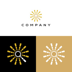 Solar Logo Design, Solar energy logo, solar power logo, rays logo, shine logo, technology logo, eco energy logo, search logo. eps