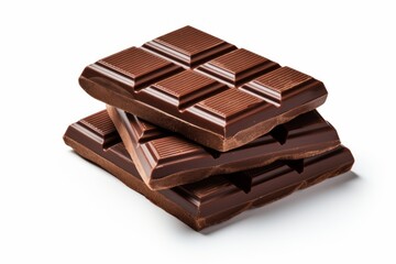 Appetizing chocolate made from natural cocoa and milk. Background with selective focus and copy space