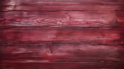 Close up of burgundy painted wooden Planks. Wooden Background Texture
