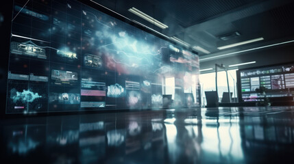 Cloud computing transfer big data on internet. futuristic digital technology.