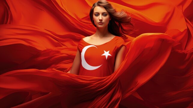 Republic Day in Turkey 29 Ekim National Day of Turkey and the partially recognized Turkish Republic of Northern Cyprus Independence pride flag patriotism.