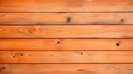 Naklejka premium Close up of light orange painted wooden Planks. Wooden Background Texture 