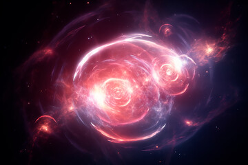 Fototapeta premium The biggest Quasar in the Universe, MegaMassive Quasar, dark Quasar