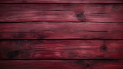 Close up of maroon painted wooden Planks. Wooden Background Texture
