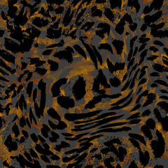 geometric brush leopard print skin background texture abstract and fashion textile design