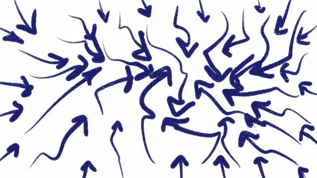 A set of doodle video transitions. 4 animations for changing frames in 4k with alpha channel. The concept of paints, arrows, wires, ink.