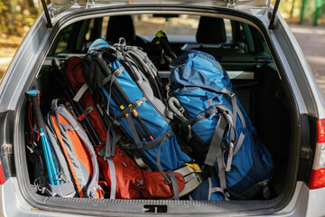 Vehicle travel backpack baggage tourism