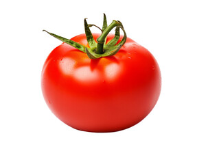 Vibrant Organic Tomato Isolated on Transparent Background