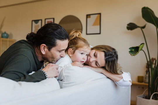 Affectionate Family At Home