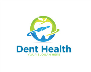 organic clinic for dental health logo designs or clinic symbol