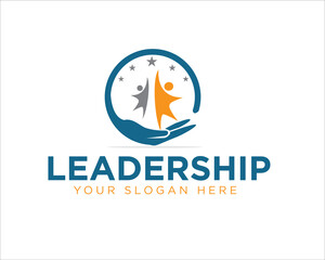 happy leadership logo designs for success together