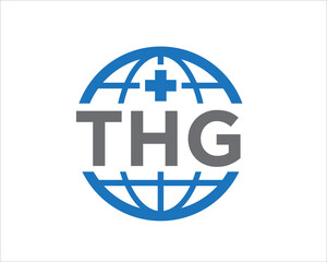 t h g health care logo designs for medical service and clinic logo