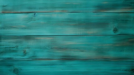 Close up of teal painted wooden Planks. Wooden Background Texture
