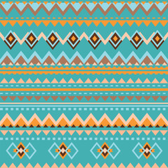Ethnic styled rows in blue Savanne theme