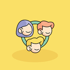Employees Relations Free vector cartoon icon illustration. customer experience icon concept isolated . flat cartoon style